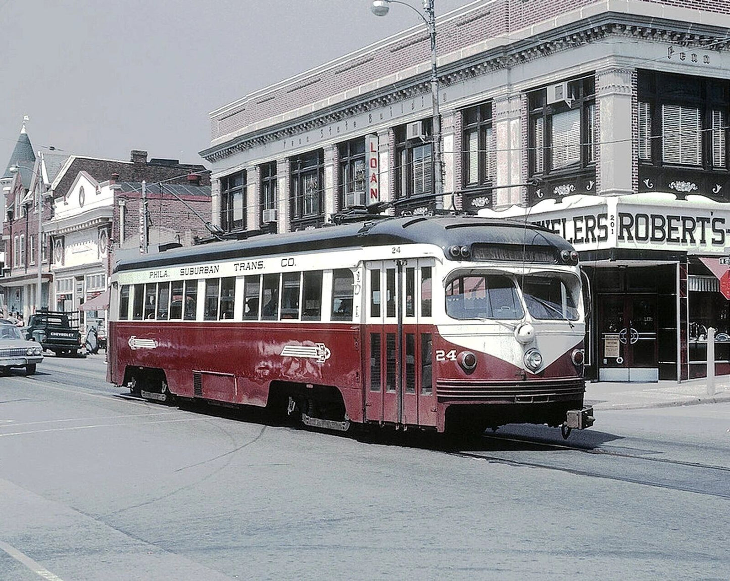 1964 Philadelphia Public Transit Downtown Media Pa Streetcar 300 PCS Jigsaw