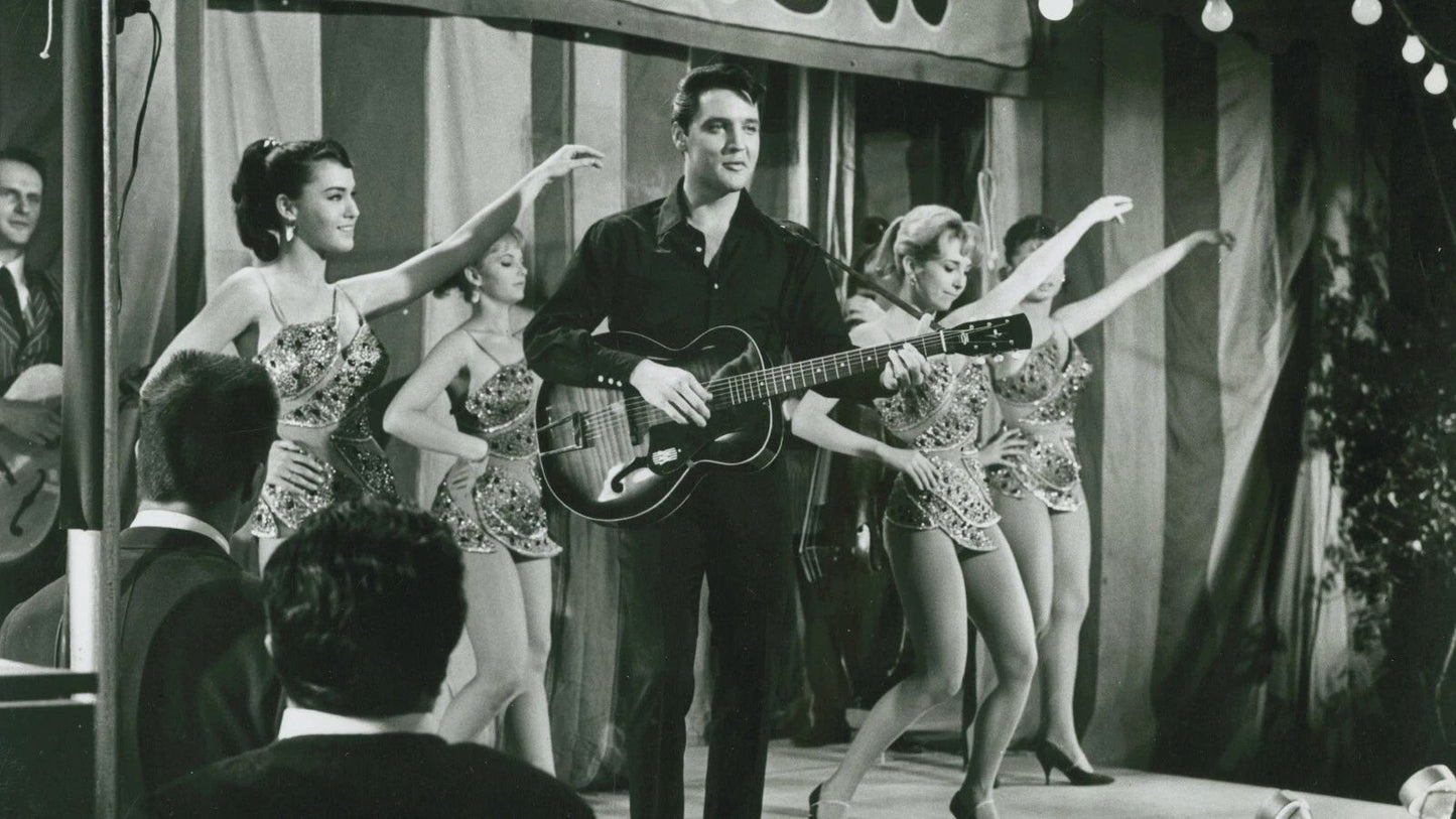 1964 Roustabout Movie Keychain Elvis Presley Barbara Stanwyck