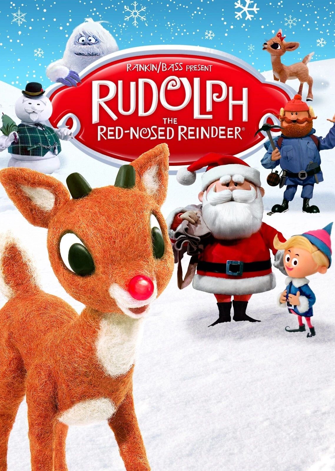 1964 Rudolph The Red Nosed Reindeer Movie Keychain Santa Claus