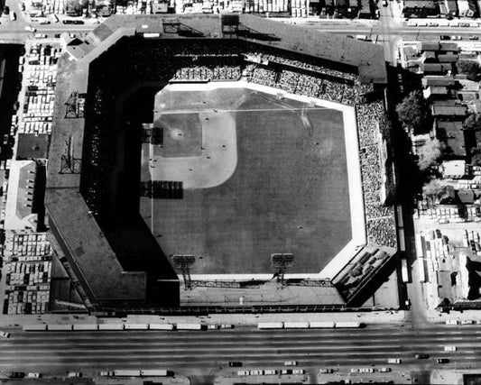 1964 St Louis Cardinals Sportsmans Park Glossy Photo Busch Stadium Print