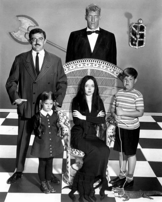 1964 Tv Show The Addams Family Glossy Photo Poster Gomez And Lurch Print