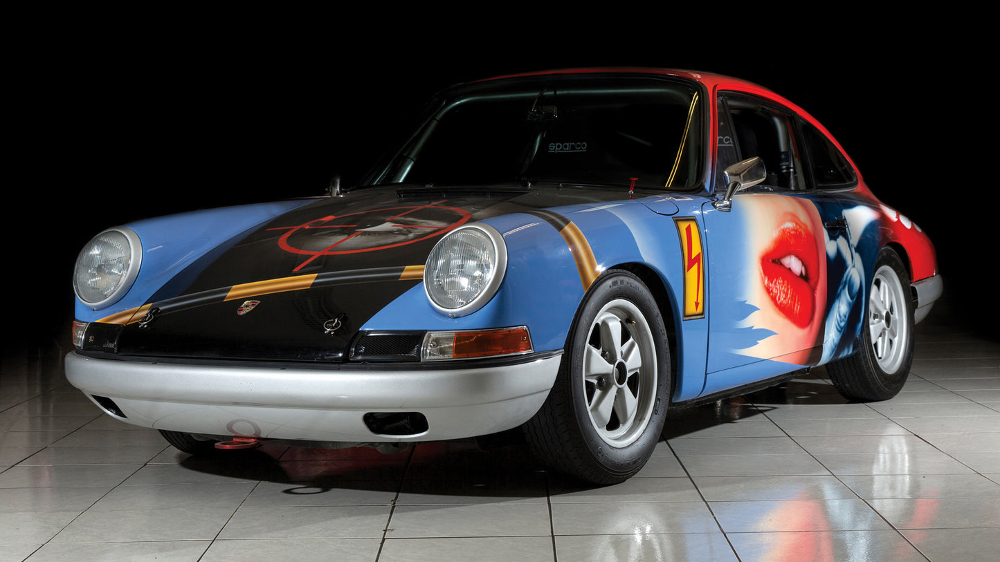Porsche Art Car By Peter Klasen Hd Art Keychain