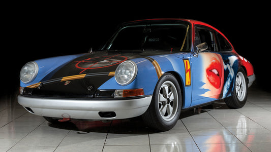 Porsche Art Car By Peter Klasen Hd Art Keychain