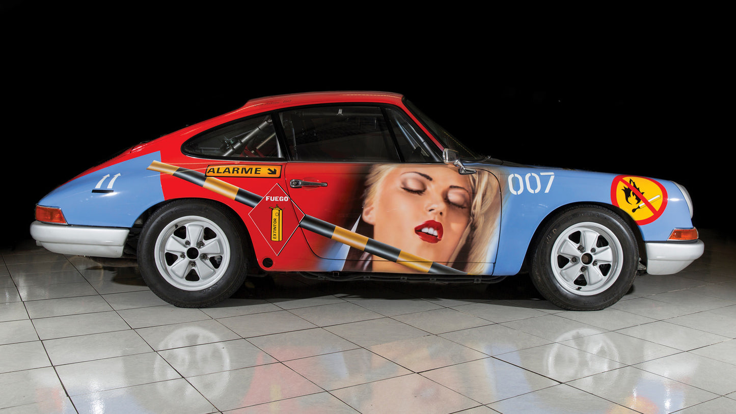 Porsche Art Car By Peter Klasen Hd Art Keychain