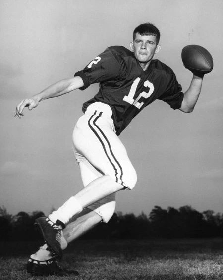 1965 Alabama Quarterback Ken Stabler Glossy Photo College Football Print