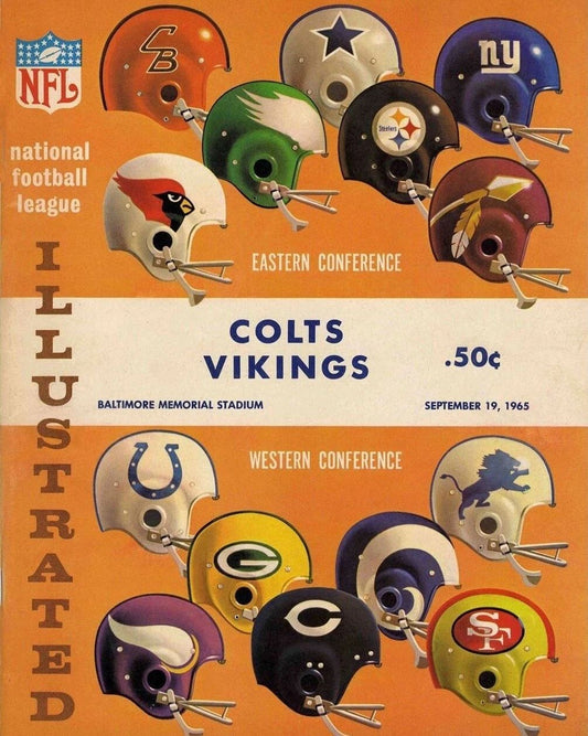 1965 Baltimore Colts Vs Minnesota Vikings Football Nfl 300 Piece Jigsaw Puzzle