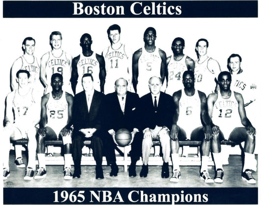 1965 Boston Celtics Team Photo Basketball Picture Nba World Champs