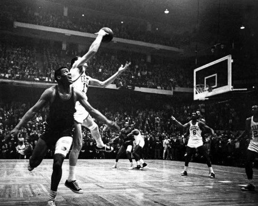 1965 Boston Celtics John Havlicek Stole The Ball Glossy Keychain Keychain