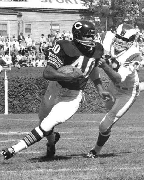 1965 Chicago Bears Gale Sayers Glossy Magnet Football Print Hof 77