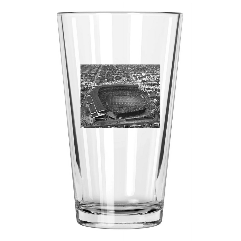 1965 Chicago Bears Wrigley Field Photo Stadium Pint Beer Drinking Glass