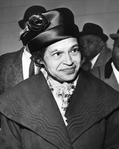 1965 Civil Rights Activist Rosa Parks Glossy Photo Womens Rights Print