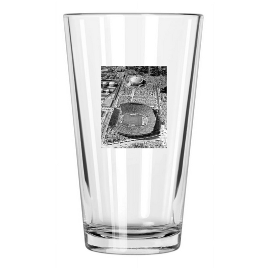 1965 College Venue Gator Bowl Photo Stadium Aerial View Pint Beer Drinking Glass