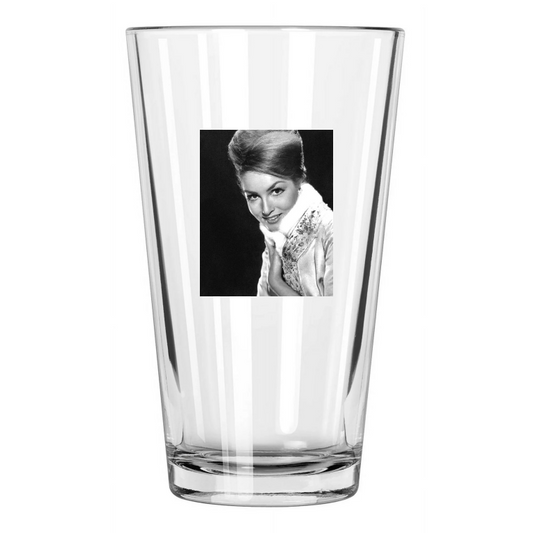 1965 Famous Actress Julie Newmar Photo Hollywood Model Pint Beer Drinking Glass