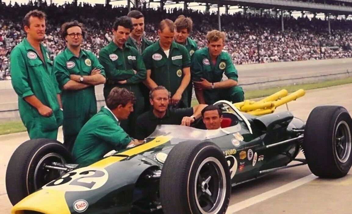 1965 Jim Clark Indy 500 Winner 5 X 7 Old Magnet Rear Engine Car Lotus Racing