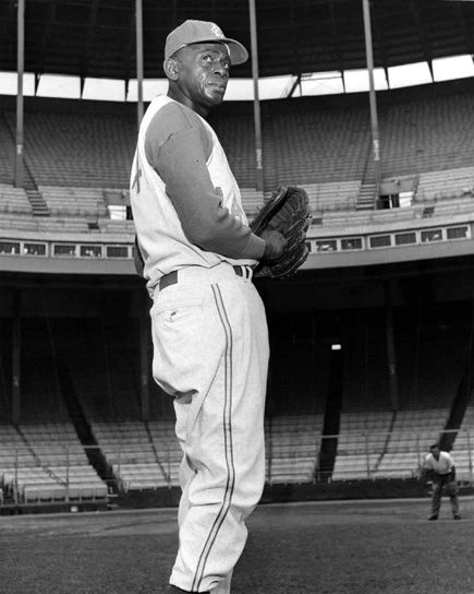 1965 Kansas City Athletics Satchel Paige Glossy Photo Baseball Print