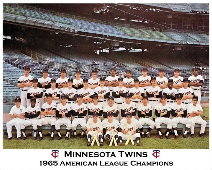 1965 Minnesota Twins Glossy Keychain American League Champions Champs Print