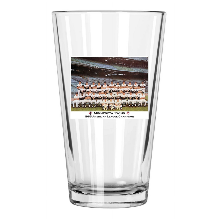 1965 Minnesota Twins American League Champions Champs Pint Beer Drinking Glass