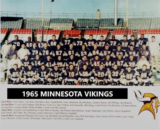 1965 Minnesota Vikings Team Photo Football Nfl Picture 300 Piece Jigsaw Puzzle