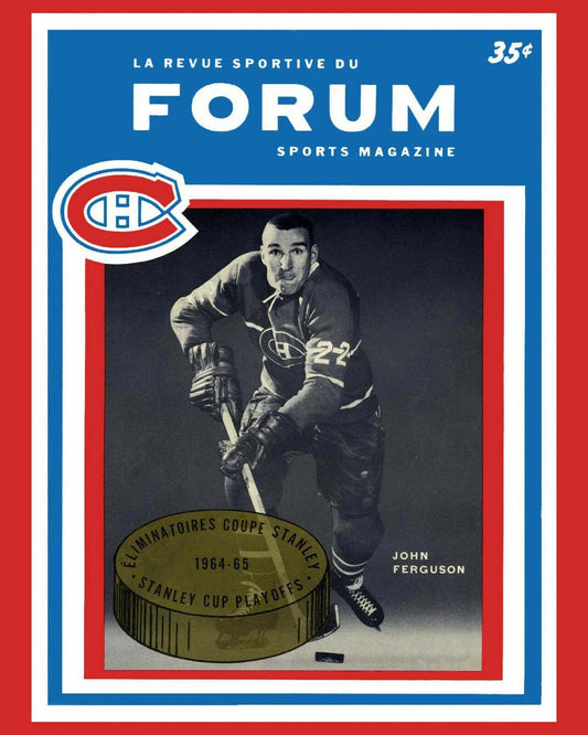 1965 Montreal Canadiens Photo Hockey Nhl John Ferguson 300 Piece Jigsaw Puzzle