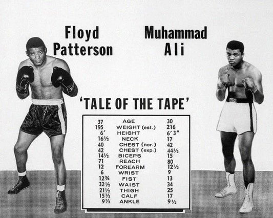 1965 Muhammad Ali Vs Floyd Patterson Glossy Photo Heavyweight Title Fight! 1