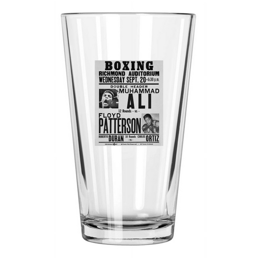 1965 Muhammad Ali Vs Floyd Patterson Heavyweight Title Fight! 3 Pint Beer Glass