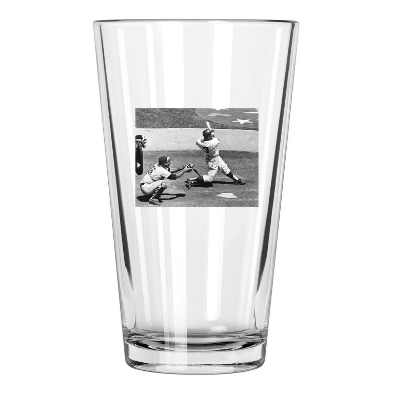1965 Minnesota Twins Harmon Killebrew Photo Baseball 1 Pint Beer Drinking Glass