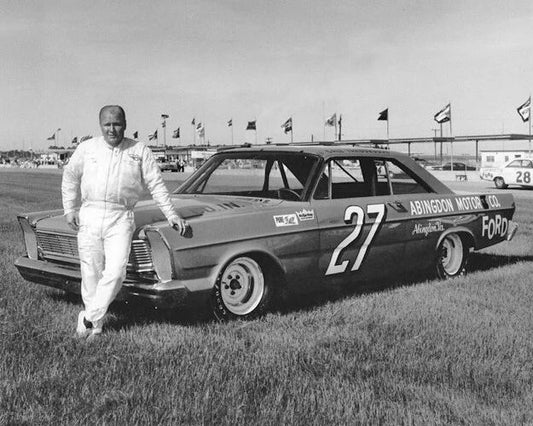 1965 Nascar Driver Cale Yarborough Glossy Magnet Stock Car Magnet