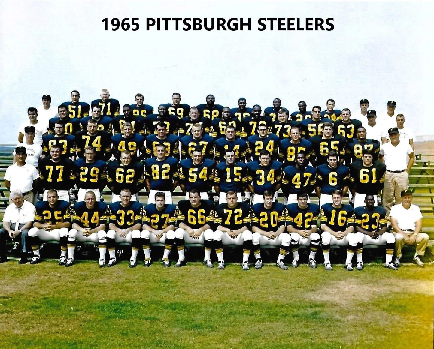 1965 Pittsburgh Steelers Team Photo Football Picture Nfl 300 Piece Jigsaw Puzzle