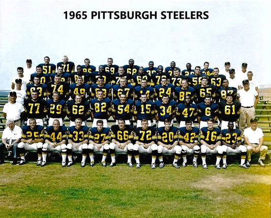 1965 Pittsburgh Steelers Team Magnet Football Picture Nfl