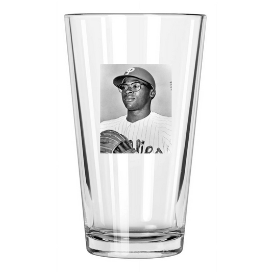 1965 Philadelphia Phillies Dick Allen Photo Baseball Pint Beer Drinking Glass