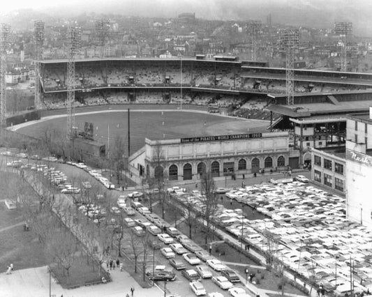 1965 Pittsburgh Pirates Forbes Field Glossy Keychain Print Stadium Keychain