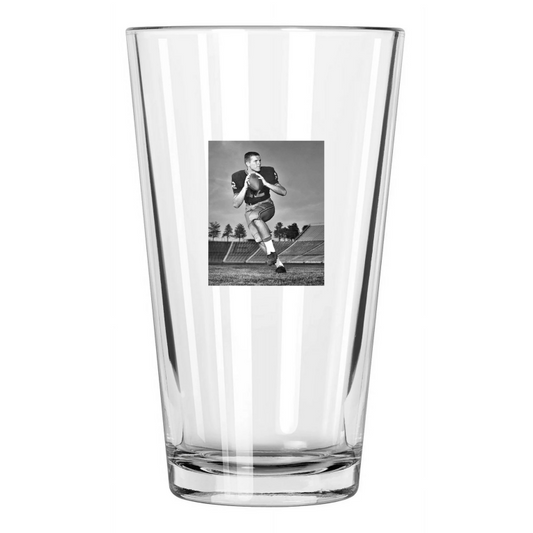 1965 Purdue Boilermakers Bob Griese College Football Pint Beer Drinking Glass