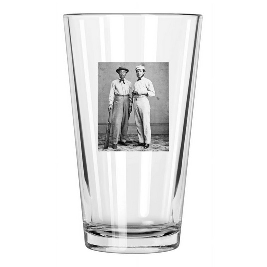 1965 Sam & Harry Wright Photo Vintage Hof 53 Pint Beer Drinking Glass