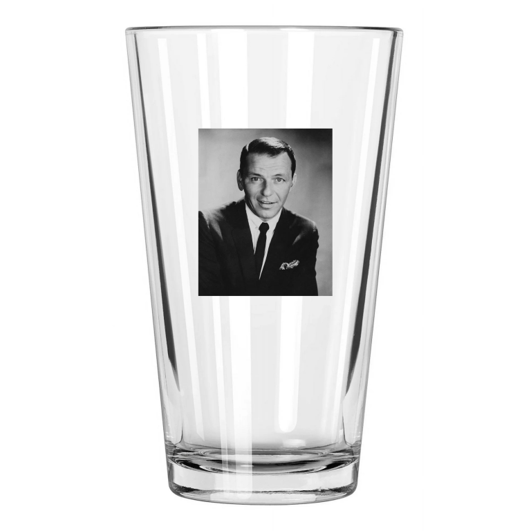 1965 Singer Frank Sinatra Photo Film Actor Music Pint Beer Drinking Glass