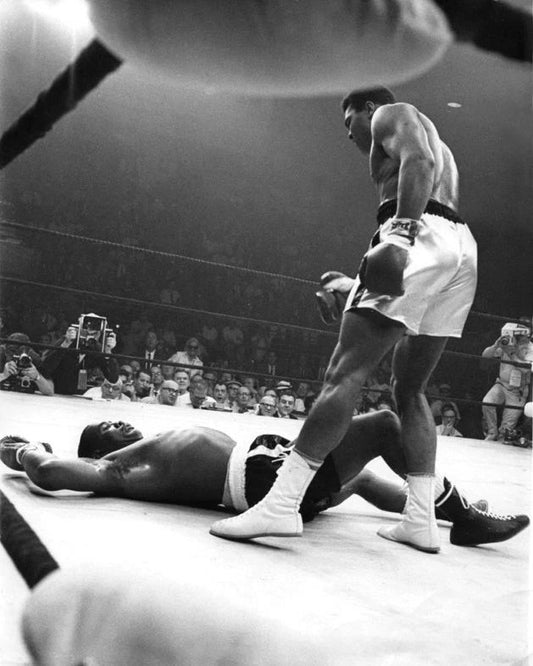 1965 Title Fight Muhammad Ali Vs Sonny Liston Glossy Photo 'Rematch' Print 2