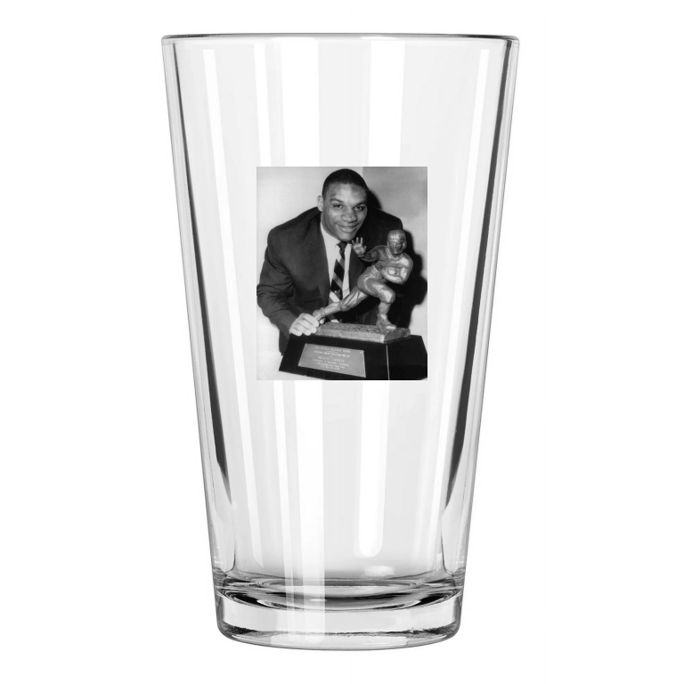 1965 Usc Mike Garrett College Heisman Trophy Winner Pint Beer Drinking Glass