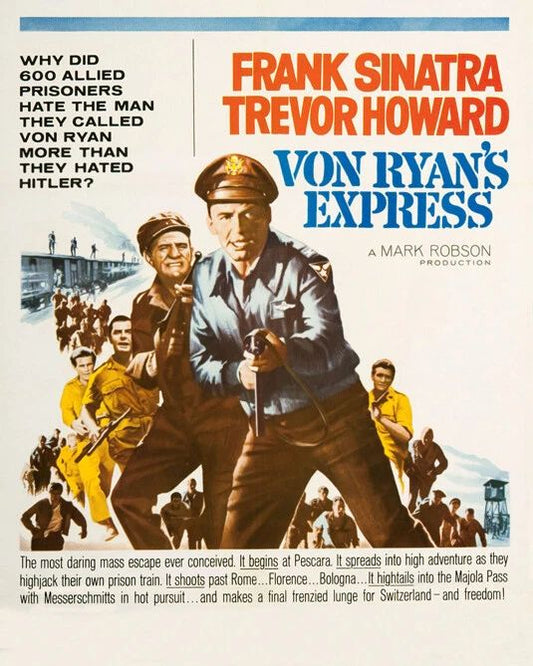 1965 War Film Von Ryans Express And Frank Sinatra Glossy Magnet Magnet 1