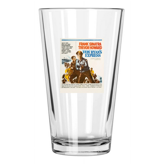 1965 War Film Von Ryans Express And Frank Sinatra 1 Pint Beer Drinking Glass