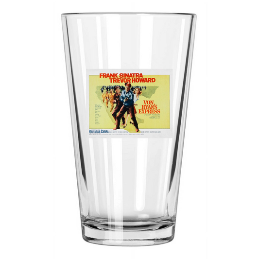 1965 War Film Von Ryans Express And Frank Sinatra 2 Pint Beer Drinking Glass