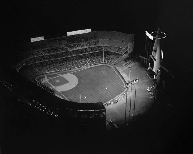 1966 Anaheim Angels Angel Stadium Glossy Photo 'The Big A' Print Poster
