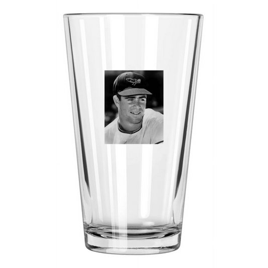 1966 Baltimore Orioles Jim Palmer Photo Baseball Hof 90 Pint Beer Drinking Glass