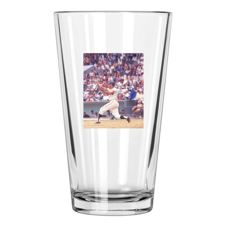 1966 Baltimore Orioles Luis Aparicio Photo Hof 84 Pint Beer Drinking Glass