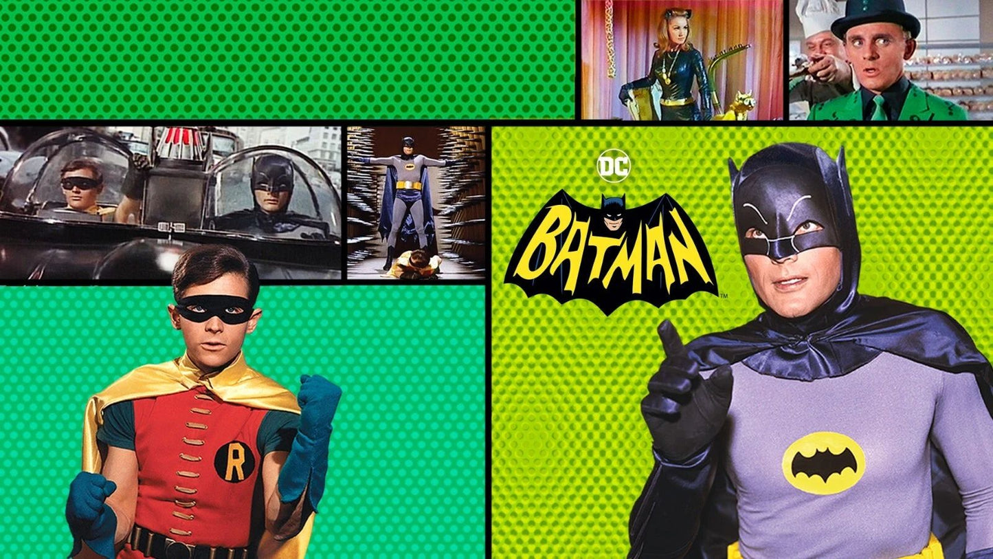 1966 Batman Keychain Adam West Bruce Wayne Joker Batmobile Gotham City