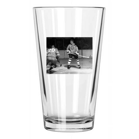 1966 Boston Bruins Bobby Orrglossy Photo Nhl Hockey Pint Beer Drinking Glass
