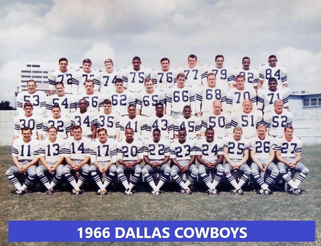 1966 Dallas Cowboys Team Magnet Nfl Football Picture Conference Champs