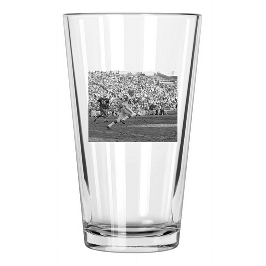 1966 Denver Broncos Lionel Taylor Vs Oakland Photo Pint Beer Drinking Glass