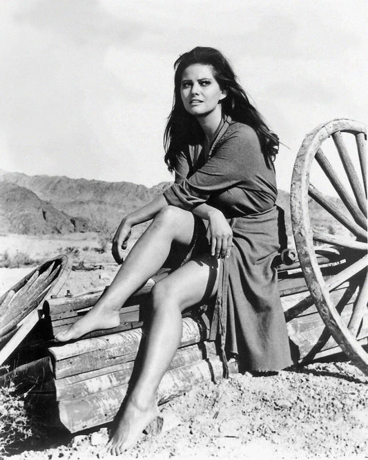 1966 Film Actress Claudia Cardinale Glossy Keychain 'The Professionals' Print