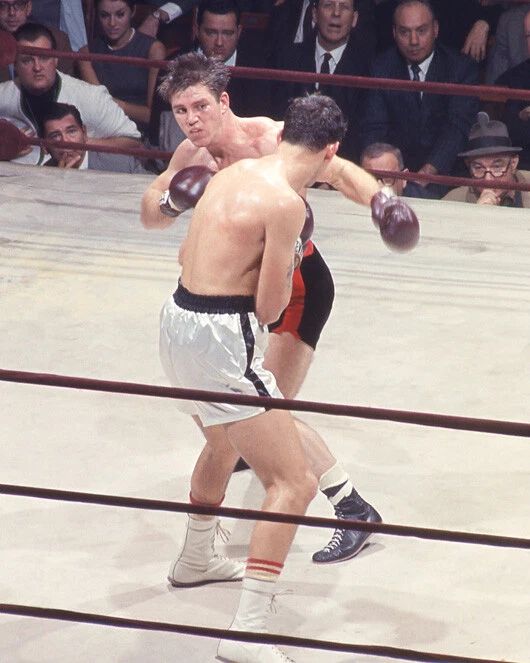 1966 Heavyweight Boxers Jerry Quarry Vs Tony Alongi Photo Print Poster