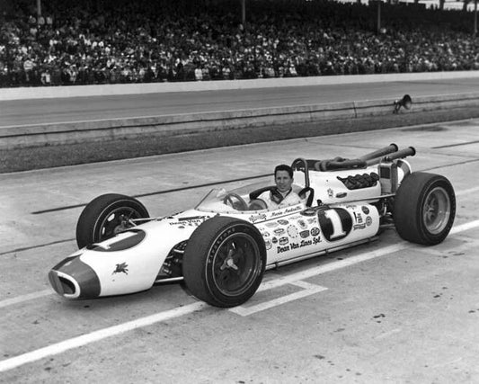 1966 Indy Racecar Driver Mario Andretti Glossy Keychain Print Formula One 1