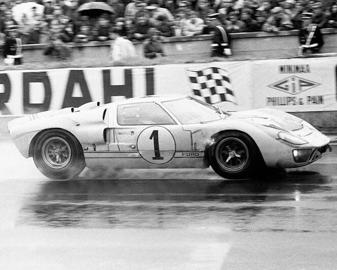 1966 Ken Miles #1 Gt Ford Mk Ii Glossy Photo 24 Hours Of Le Mans Print 2
